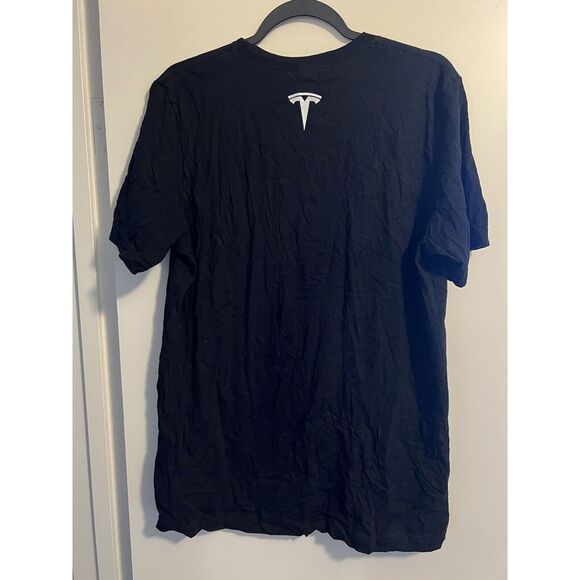 Tesla Adult Black Short Sleeve T-shirt Manufacturing Development Program Larg - Picture 2 of 3